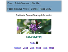 Tablet Screenshot of feces-cleanup.com